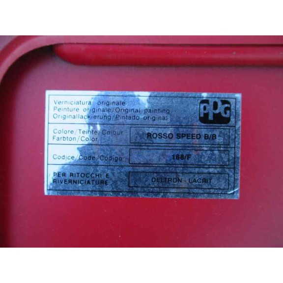 Recambio de motor capota para fiat barchetta (183) 1.8 16v referencia OEM IAM  ROJO 
