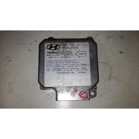 Recambio de centralita airbag para hyundai coupe (rd) 2.0 fx referencia OEM IAM 9591027000  