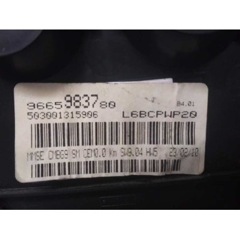 Recambio de cuadro instrumentos para citroën jumpy hdi 120 29 l2h1 furg. referencia OEM IAM 9665983780 9665983780 