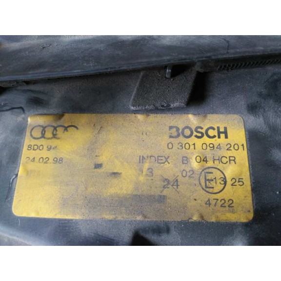 Recambio de faro izquierdo para audi a4 berlina (b5) 1.9 tdi referencia OEM IAM 0301094201  MONOPTICA