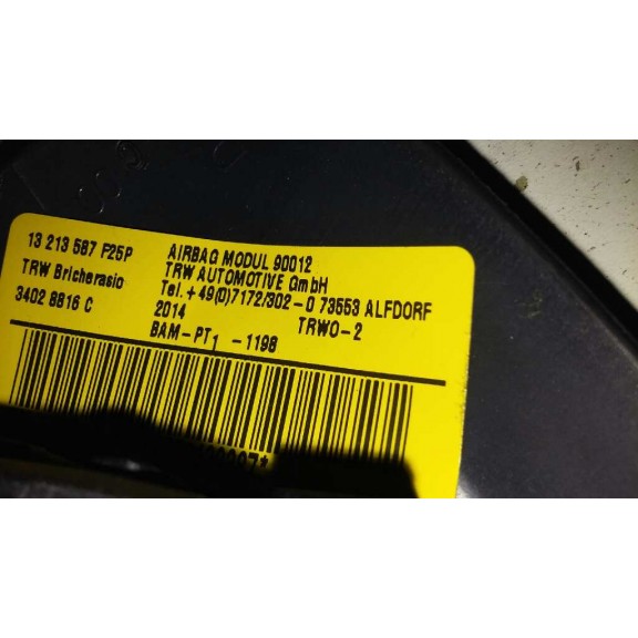 Recambio de airbag lateral derecho para opel corsa d color edition referencia OEM IAM 34040455C  
