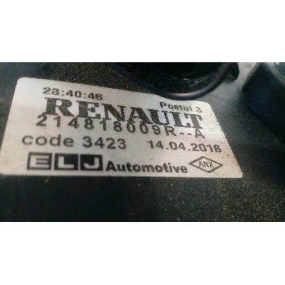 Recambio de electroventilador para renault captur zen referencia OEM IAM 214818009R SIN RESISTENCIA 2 PINS