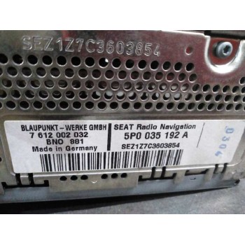 Recambio de sistema audio / radio cd para seat altea (5p1) 2.0 tdi referencia OEM IAM 5P0035192A  