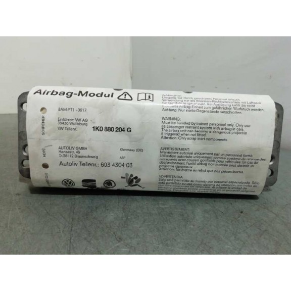 Recambio de airbag delantero derecho para volkswagen golf v berlina (1k1) 1.9 tdi referencia OEM IAM 1K0880204G  