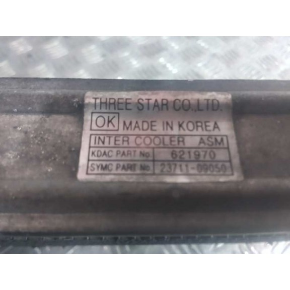 Recambio de intercooler para ssangyong actyon 200 xdi referencia OEM IAM 2371109050 2371109060 