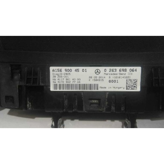 Recambio de cuadro instrumentos para mercedes-benz clase gla (w156) 2.1 cdi cat referencia OEM IAM A1569004501 A1569004501 260 K