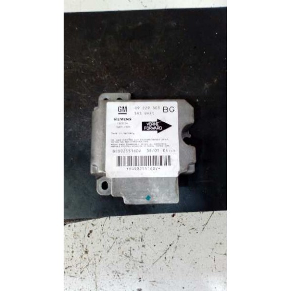 Recambio de centralita airbag para opel zafira a blue line referencia OEM IAM   
