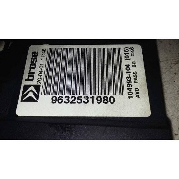 Recambio de motor elevalunas delantero derecho para citroën c5 berlina 2.0 hdi sx referencia OEM IAM 9632531980  