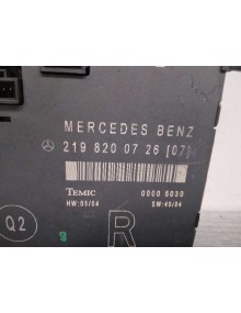 Recambio de modulo electronico para mercedes-benz clase cls (w219) 350 cgi (219.357) referencia OEM IAM 2198200726   2