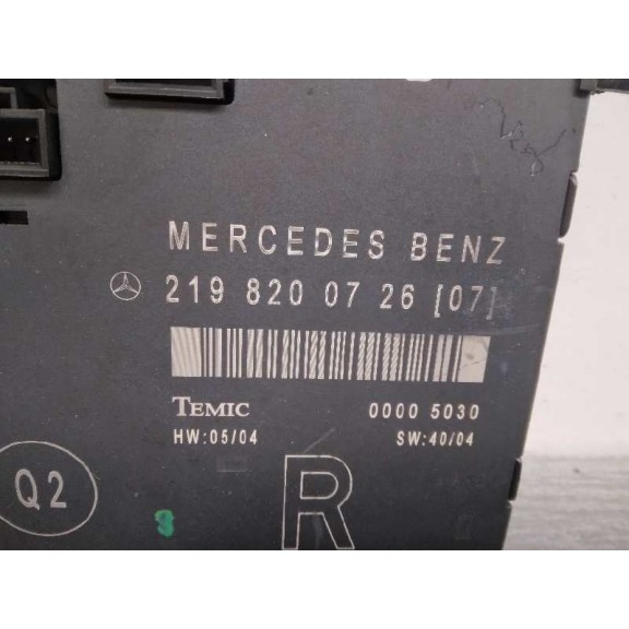 Recambio de modulo electronico para mercedes-benz clase cls (w219) 350 cgi (219.357) referencia OEM IAM 2198200726  