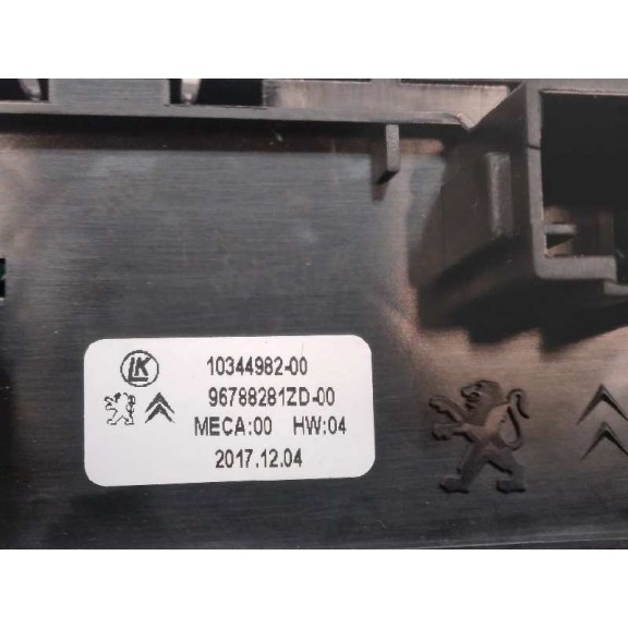 Recambio de mando elevalunas delantero izquierdo para peugeot 308 business line 130 referencia OEM IAM 96788201ZD 4 TECLAS 