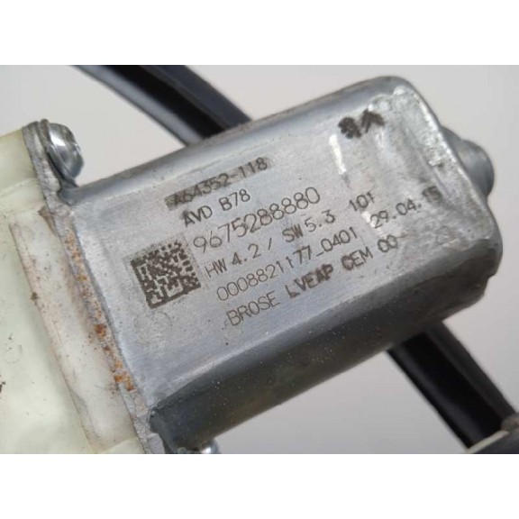Recambio de elevalunas delantero derecho para citroën c4 picasso intensive referencia OEM IAM 9675924680 9675288880 5 CABLES