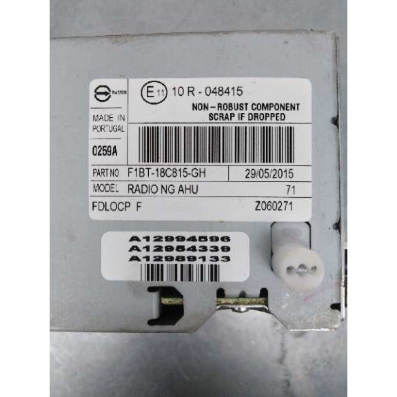 Recambio de sistema audio / radio cd para ford focus lim. trend + referencia OEM IAM F1BT18C815GH  CAJA