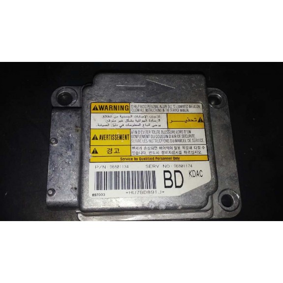 Recambio de centralita airbag para chevrolet matiz s referencia OEM IAM 96801174  