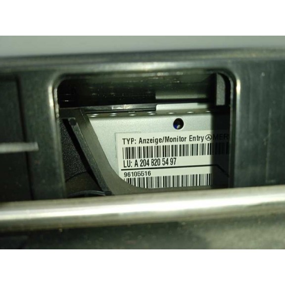 Recambio de display para mercedes-benz clase c (w204) berlina 2.1 cdi cat referencia OEM IAM A2048205497 A2046801231 