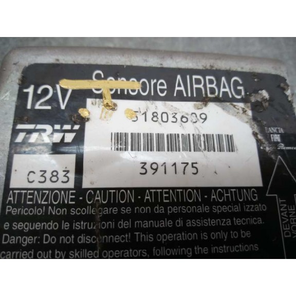Recambio de centralita airbag para fiat panda (169) 1.2 cat referencia OEM IAM 51803609  