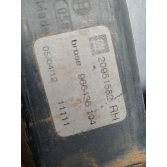 Recambio de elevalunas delantero derecho para opel astra j lim. cosmo referencia OEM IAM 13350759  6 PINS