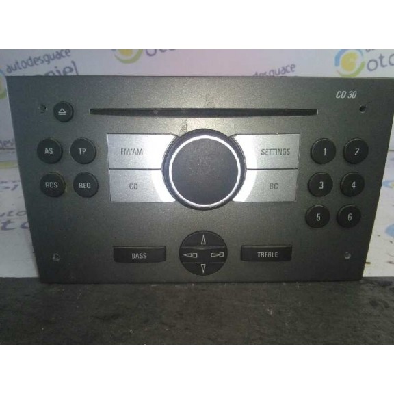 Recambio de sistema audio / radio cd para opel vectra c berlina comfort referencia OEM IAM 13190853  CD30