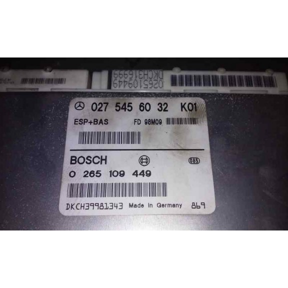 Recambio de modulo electronico para mercedes-benz clase a (w168) 1.4 cat referencia OEM IAM 0275456032  CENTRALITA ESP