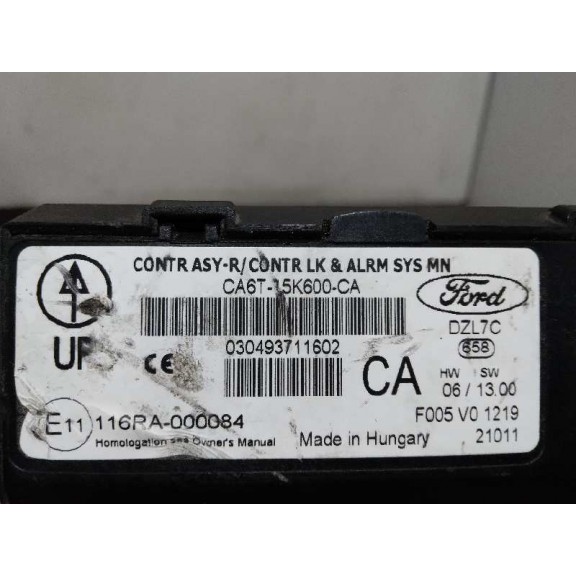 Recambio de modulo confort para ford fiesta (ccn) sync edition referencia OEM IAM CA6T15K600CA  