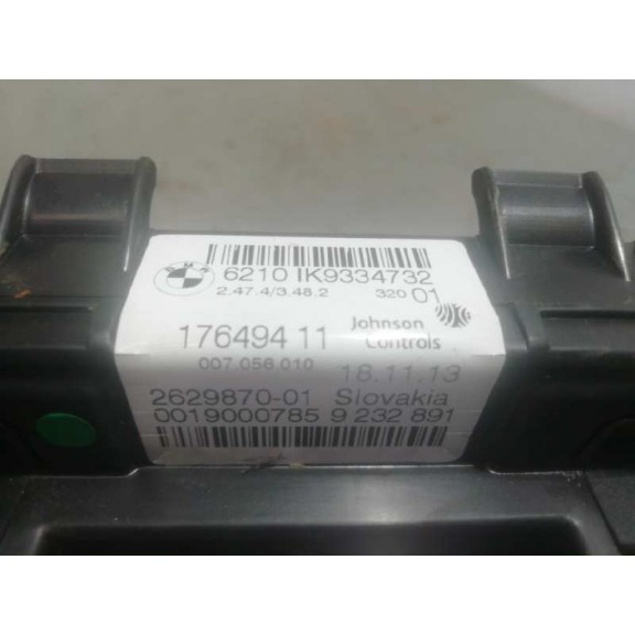 Recambio de cuadro instrumentos para bmw serie 1 lim. (f20) 116d referencia OEM IAM 17649411  6000 RPM 260KM/H