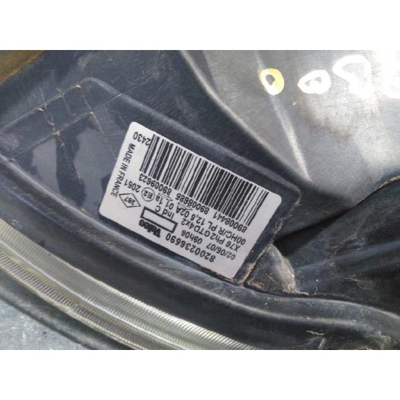 Recambio de faro izquierdo para renault kangoo (f/kc0) 1.5 dci diesel cat (k9k-716) referencia OEM IAM 8200236590  MONOPTICA