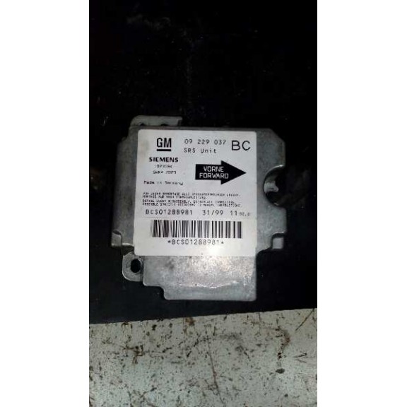 Recambio de centralita airbag para opel astra g berlina club referencia OEM IAM   