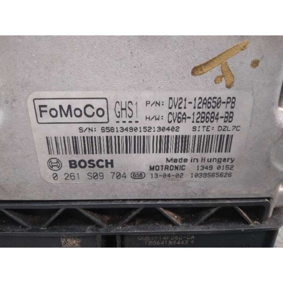 Recambio de centralita motor uce para ford b-max titanium referencia OEM IAM DV2112A650PB CV6A12B684BB 0261S09704