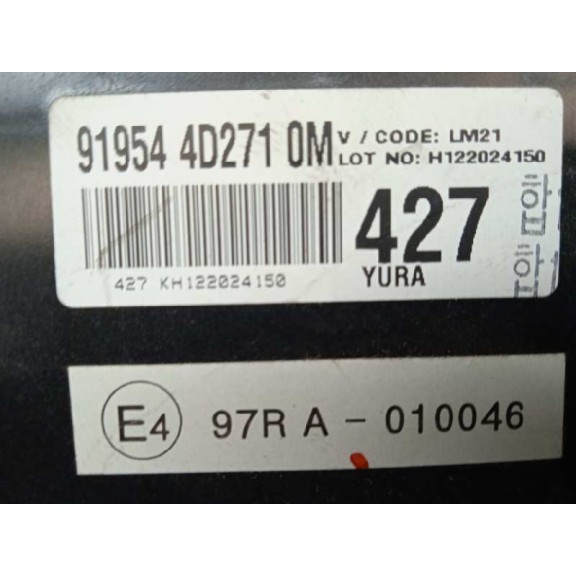 Recambio de caja reles / fusibles para kia carnival 2.9 crdi vgt active referencia OEM IAM 919544D271  