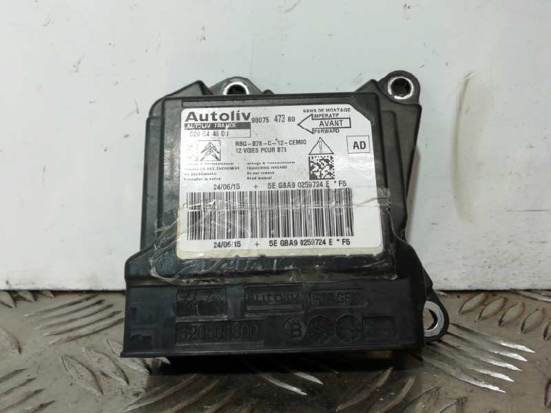 Recambio de centralita airbag para citroën c4 picasso intensive referencia OEM IAM 9807547380  