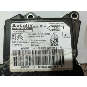 Recambio de centralita airbag para citroën c4 picasso intensive referencia OEM IAM 9807547380  