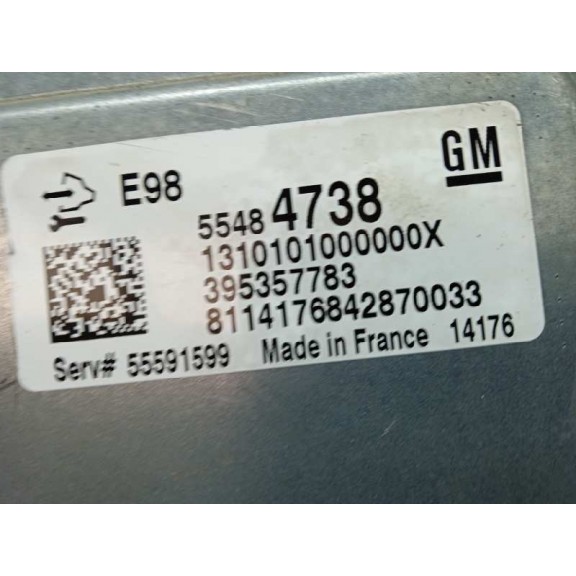 Recambio de centralita motor uce para opel astra j lim. selective referencia OEM IAM 55484738 5591599 