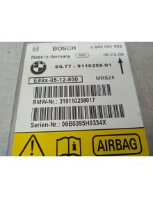 Recambio de centralita airbag para bmw serie 1 berlina (e81/e87) 118d referencia OEM IAM 65779110258 9110258 319110258017 2