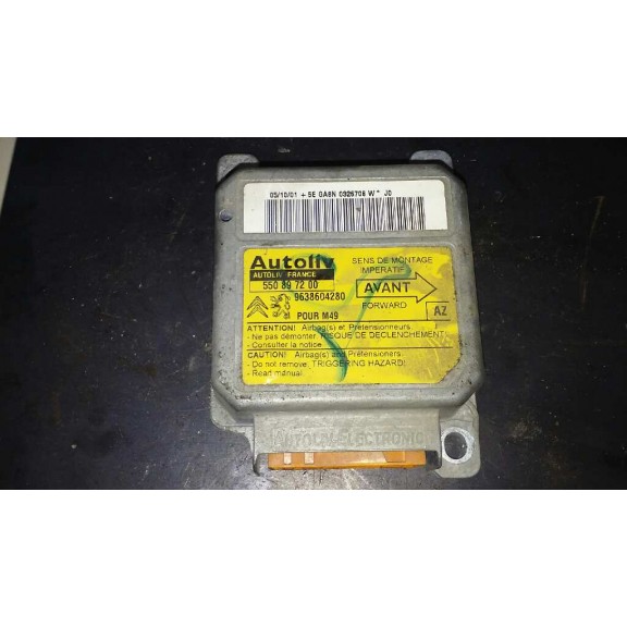 Recambio de centralita airbag para citroën berlingo 2.0 hdi sx familiar referencia OEM IAM 9638604280  