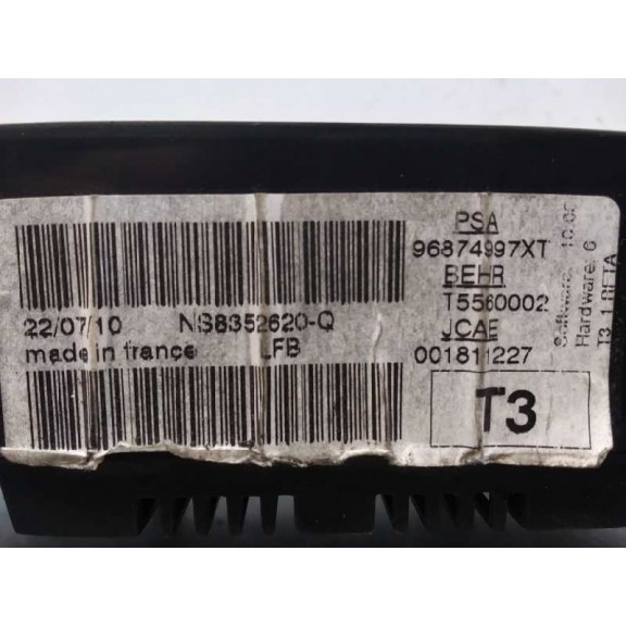 Recambio de mando climatizador para peugeot 206+ básico referencia OEM IAM 96874997XT  