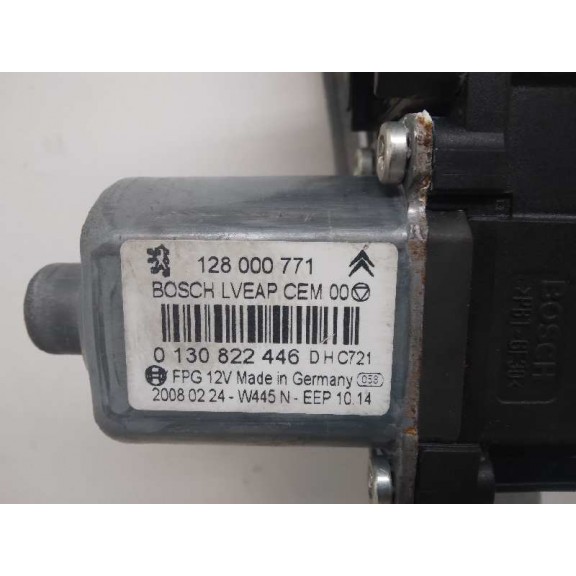 Recambio de elevalunas trasero derecho para citroën c5 berlina collection referencia OEM IAM 128000771 0130822446 6 PINES