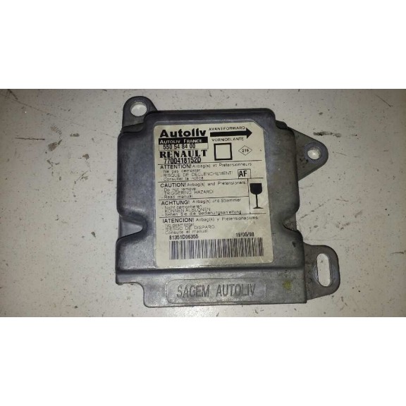 Recambio de centralita airbag para renault megane i classic (la0) 1.6e alize referencia OEM IAM 7700418152D  