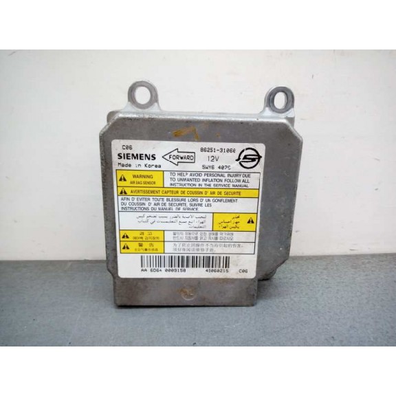 Recambio de centralita airbag para ssangyong actyon 200 xdi referencia OEM IAM 8625131060  