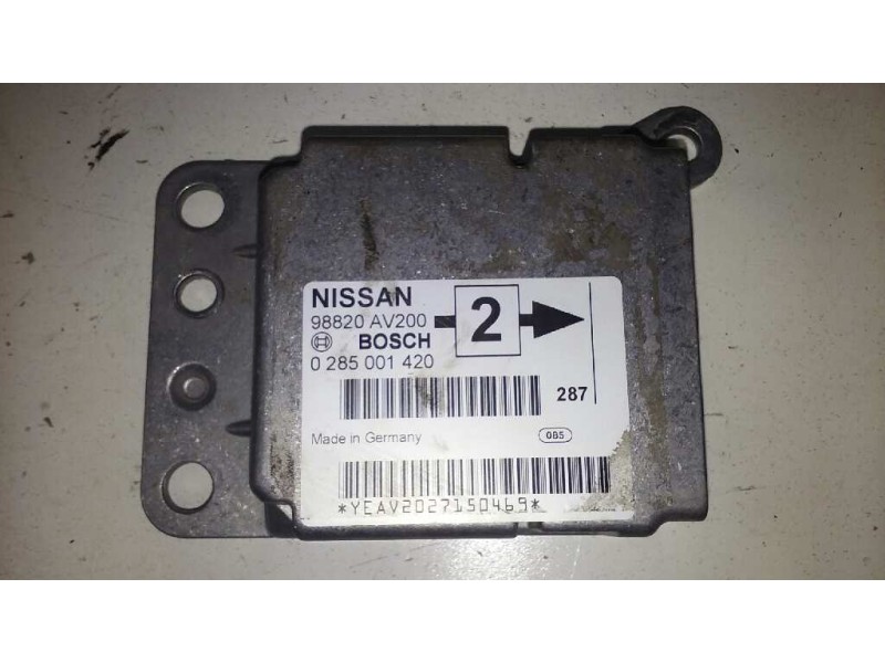 Recambio de centralita airbag para nissan primera berlina (p12) 1.6 cat referencia OEM IAM 98820AV200 98820AV200 