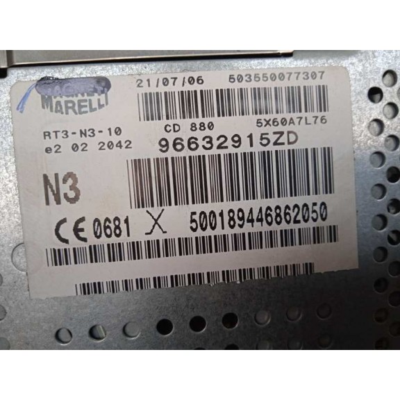 Recambio de sistema navegacion gps para citroën c6 básico referencia OEM IAM 96632915ZD RADIO 