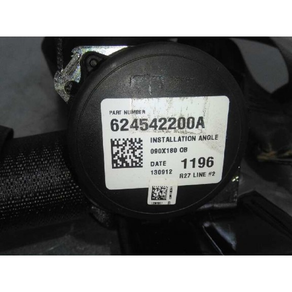 Recambio de cinturon seguridad trasero derecho para chevrolet cruze 2.0 diesel cat referencia OEM IAM 624542200A  