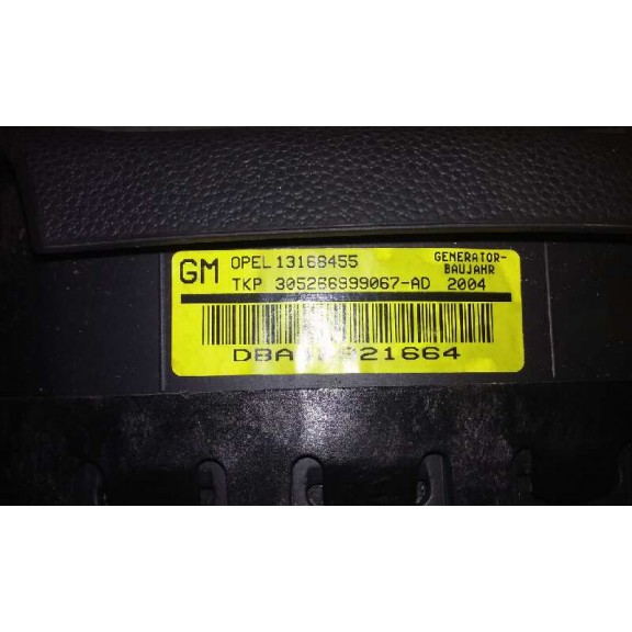 Recambio de airbag delantero izquierdo para opel astra h berlina cosmo referencia OEM IAM 13168455  