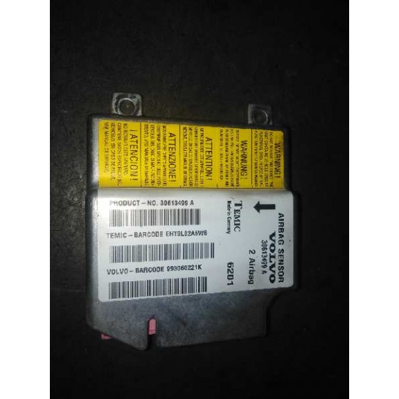 Recambio de centralita airbag para volvo s40 berlina 1.6 referencia OEM IAM 30613499A  