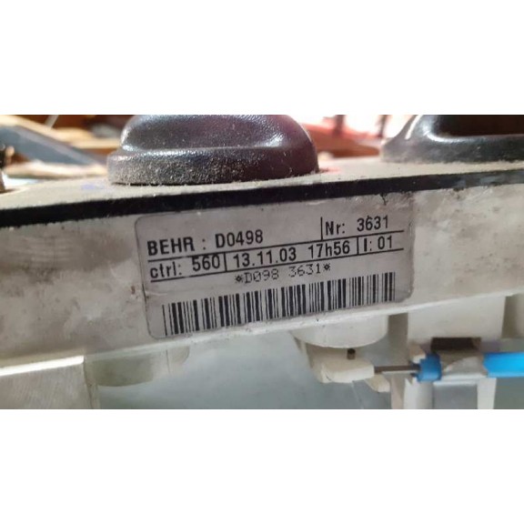 Recambio de mando calefaccion / aire acondicionado para nissan kubistar (x76) premium (l1) referencia OEM IAM D0498 BEHR 