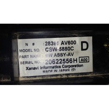 Recambio de modulo electronico para nissan primera berlina (p12) 1.6 cat referencia OEM IAM 28395AV600 MANDO RADIO 