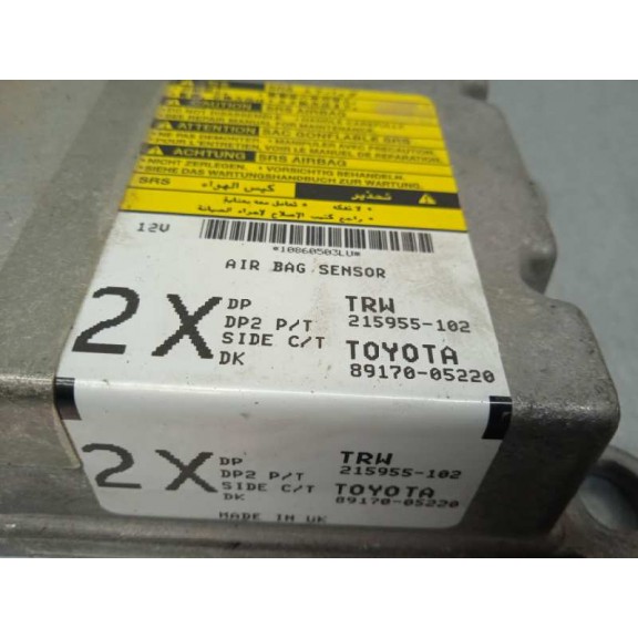 Recambio de centralita airbag para toyota avensis berlina (t25) 1.8 sol sedán (4-ptas.) referencia OEM IAM 8917005220 215955102 