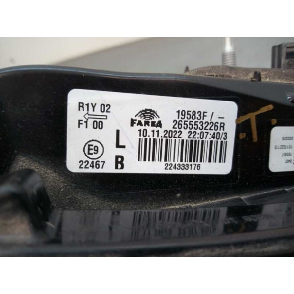 Recambio de piloto trasero izquierdo interior para renault clio v referencia OEM IAM 265553226R 19583F 