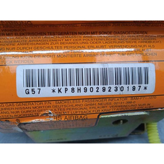 Recambio de airbag delantero derecho para nissan x-trail (t30) comfort referencia OEM IAM   