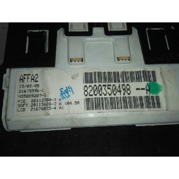 Recambio de display para renault megane ii coupe/cabrio authentique referencia OEM IAM 8200350498  