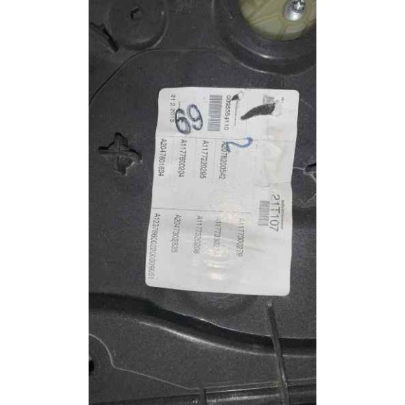 Recambio de elevalunas trasero derecho para mercedes-benz clase cla (w117) cla 220 cdi (117.303) referencia OEM IAM A1177300279 